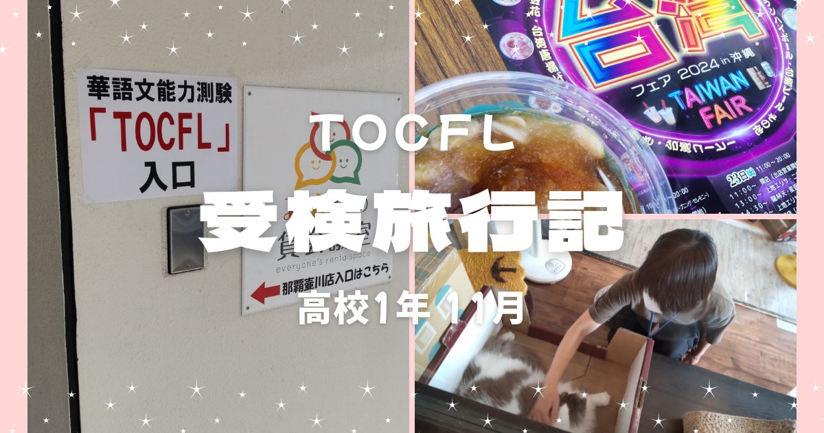 受検旅行記tocfl高校1年11月